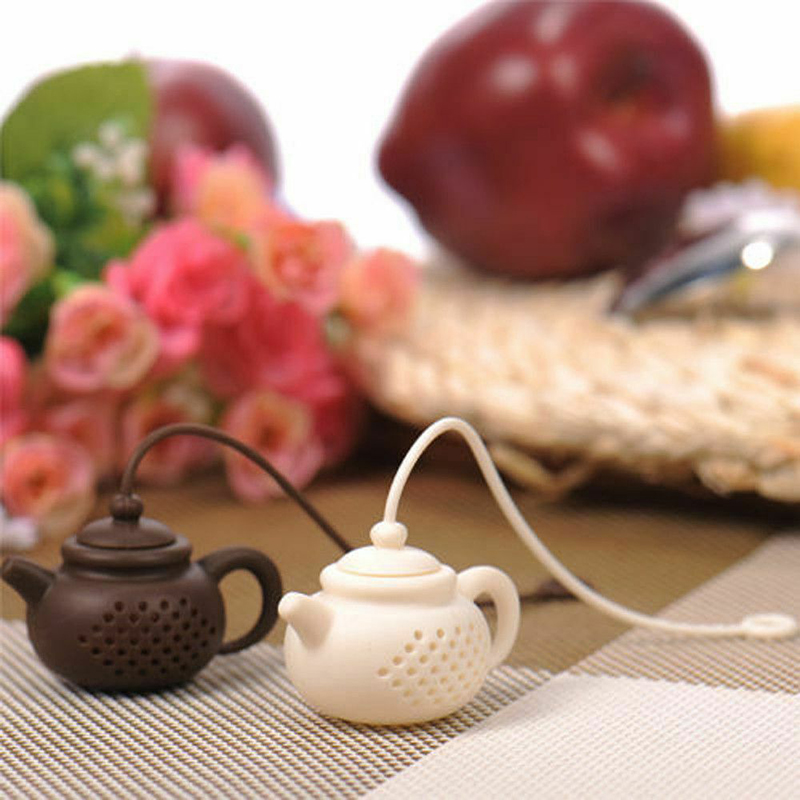 5 Styles Silicone Tea Strainer Strawberry Lemon Design Loose Tea Leaf Strainer Bag Herbal Spice Tea Infuser Filter Tools