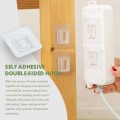 NEW Wall hooks Double sided adhesive Wall Hanger Strong Transparent Suction Cup Sucker Hook Wall Storage Holder Kitchen Bathroom