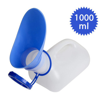 1000ML Disposable Outdoor Portable Mini Wc Travel Camping Portable Urinal Toilet With Connector Urinary Incontinence Bottle