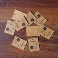 100pcs 3x4cm Handmade Kraft Paper Tags DIY Gift Decorating Hang Tags Wedding Party Price Tags Label Garment Tags