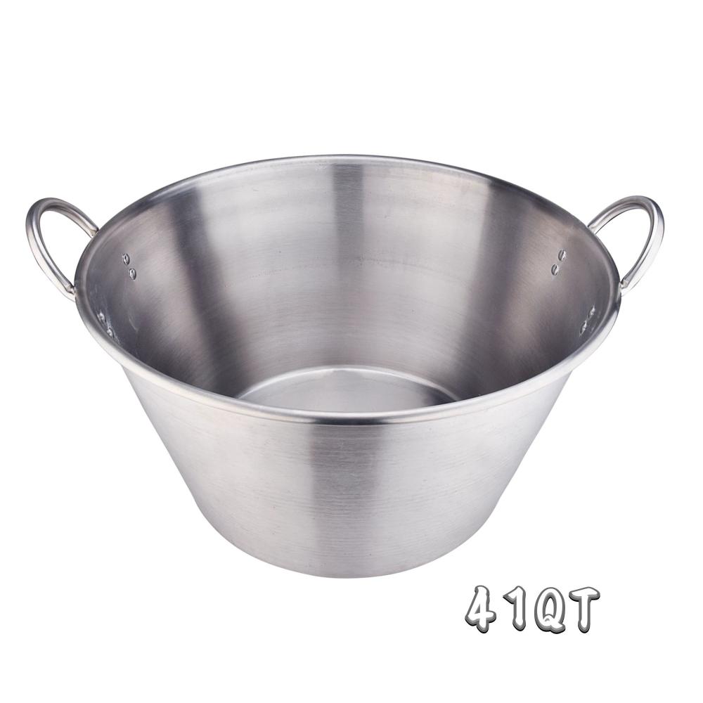 41QT Heavy Duty Stainless Steel Large Cazo Comal
