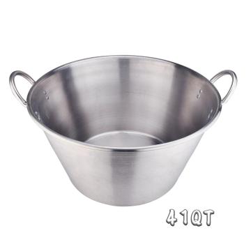 41QT Heavy Duty Stainless Steel Large Cazo Comal