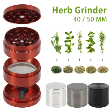 4-Layer Grinder Spice Grass Herb Grinder Smoke Crusher Handmade Tobacco Weed Grinder Muller Mill Pollinator Smoking Accessories
