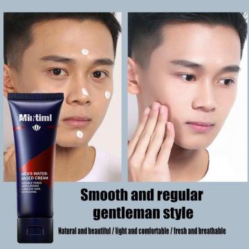 Mens BB Cream Revitalising Nourishing Natural Whitening Foundation Lazy Tone Face Cream Concealer Korean Makeup Base Cream V4M0