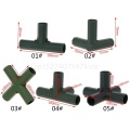Plastic 16mm/0.63in Hose Connector Flat Right Angle 3/4/5 Ways Joint Rack Assemble Adapter Tube Parts Home Gardening Tools