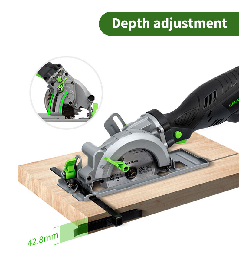 Mini Circular Saw Handle Power Tools for Cut Wood Metal Tile Blade EU Plug Wood Working 115mm Powerful Saw
