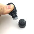 200pcs 5ml 10ml 30ml Empty Plastic Needle Bottles Black PE Easy Squeeze With Childproof Cap E Liquid Dropper Vail