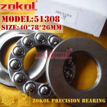 ZOKOL bearing 51308 Thrust Ball Bearing 8308 40*78*26mm