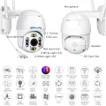 5.0MP 5X Optical Zoom Wifi PTZ Camera Outdoor H.265 Wireless Speed Dome CCTV Video Surveillance IP Camera With Red Blue Light