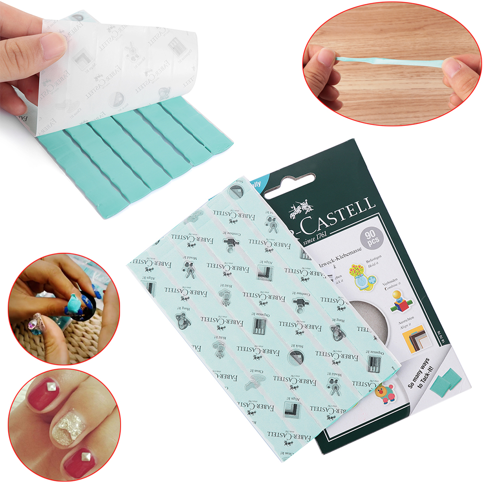 Adhesive Glue Clay Stick Removable Reusable Non-trace Non Toxic Nail Art Tool Sticky Tip Fixator Clay DIY Nail Practice Display