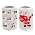 Christmas Toilet Paper Pattern Color Santa Claus Snowman Toilet Tissue Home Christmas Gifts Navidad Christmas Toilet Paper