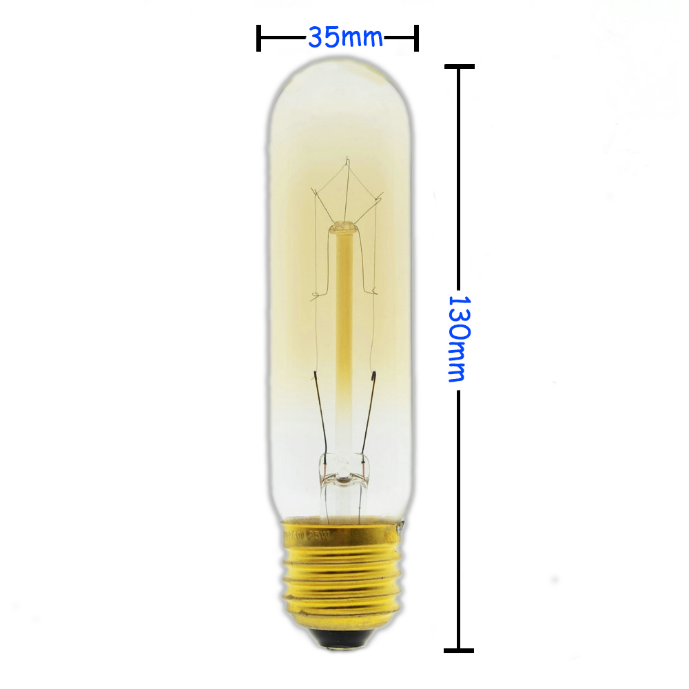 Handmade Edison Lamps Carbon Filament Clear Glass's Edison Retro Vintage Incandescent Bulb 40W/60W 220V E27 T300