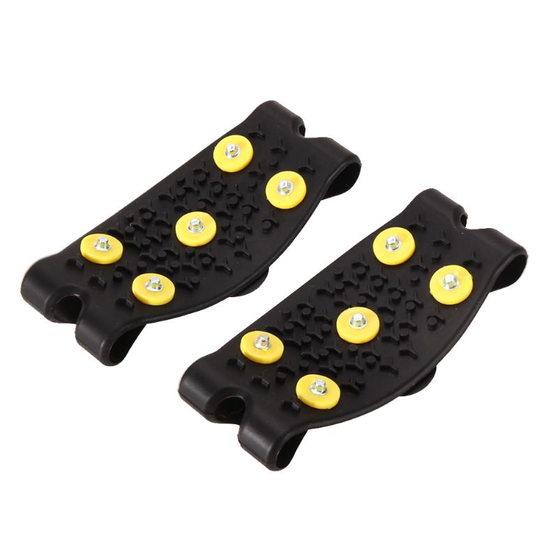 Snow Ice Climbing Anti Slip Spikes Grips Crampon escalada Cleats 5-Stud Shoes Cover Skiing Walking Hiking climbing snowshoes