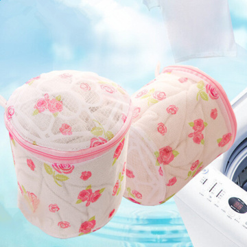 Women Hosiery Bra Lingerie Washing Bag Protecting Mesh Aid Laundry Machine Cleaning Floral Laundry Bags