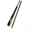 free shipping 9.5mm black carbon snooker cues 1/2 split stainless steel joint Pool Billiards cue sticks Billiards accessories