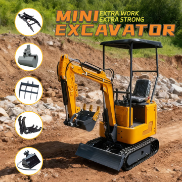 1.2Ton Heavy Duty Strong Mini Excavator Digger