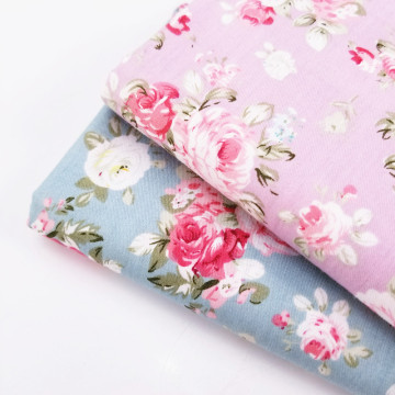 Hot Sale Floral Printing Cotton Twill Fabric Sewing Quilting Soft Skin-Friendly Woven Cotton Fabric For Dress Cloth Bedding