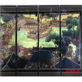 Exquisite antique lacquerware small screen decoration (Riverside picture in Qingming Dynasty)