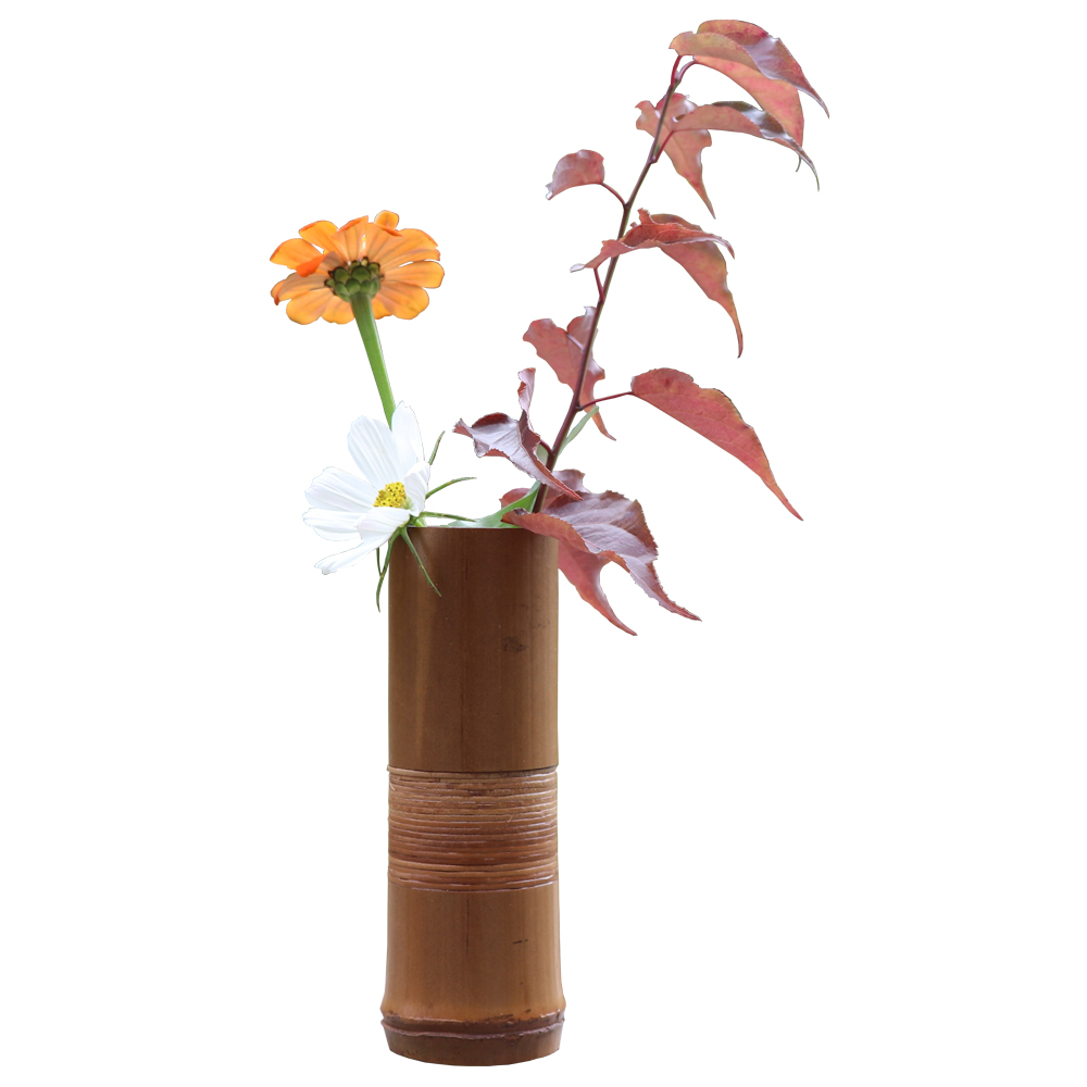 Japanese Bamboo Flower Vase For Home Decoration Handmade Wedding Decoration Vase Gift Flower pots stands Home decor bottles wood
