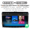 Car Android 10 2 Din radio GPS multimedia for Volkswagen Skoda Octavia golf 5 6 touran passat B6 polo tiguan yeti rapid Bora