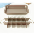 1Pc High Carbon Steel Brownies Baking Pan Non Stick Brownie Cake Mold Pans With Dividers Bakeware For Oven Mould 18 Cavity Tray