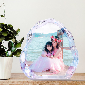 Personalized Crystal Photo Frame Glass Custom Picture Frame Present Wedding Photo Album Souvenir Gift Birthday Gift Mother's Day
