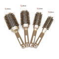 Hot Selling 4 Sizes /lot Durable Ceramic Iron aluminium tube Round Comb Hair Dressing Brush Salon Styling Barrel