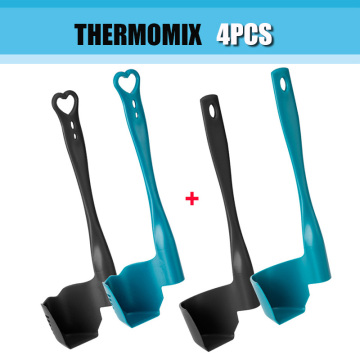 4Pcs Rotating Spatula for Kitchen Thermomix TM6/TM5/TM31 Multi-function Rotating Mixer Termomix Spatula Portioning Food Rotary