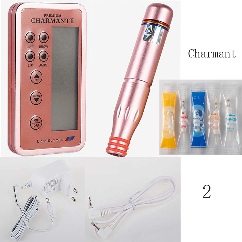 Dermografo Charmant 2 Digita Profissional Micro Pigmentacao Charmant Agulhas Easy Click Novo