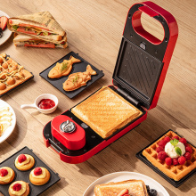 600W Electric Sandwich Maker Home Timed Waffle Maker Toaster Baking Multifunction Breakfast Machine takoyaki Pancake Sandwichera