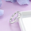JewelOra 925 Sterling Silver Infinity Love Knot Rings for Women Custom Personalized Engrave Name Promise Ring Anniversary Gifts