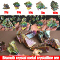 Natural Quartz Crystal Rainbow Titanium Cluster Specimen Healing Bismuth crystal metal crystal ore jewelry ornaments
