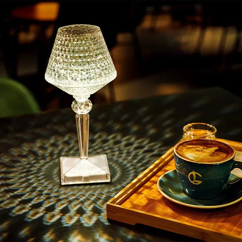 16-Color Touch Crystal Diamond Table Lamp