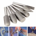 5/6pcs Professional Durable HSS Tungsten Steel Rotary Cutter Files Grinding Engraving Drilling Bit for Rotary Tools