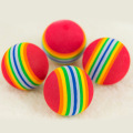 Funny Pet Toy Baby Dog Cat Toys 3.5CM 4.5CM Rainbow Colorful Play Balls For Pets Products Funny EVA Balls New Store Sales Toy