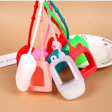30ml Portable Empty Bottle Hand Sanitizer Bottle with Detachable Silicone Protective Case Liquid Soap Container