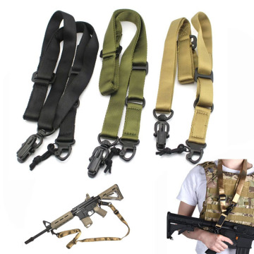 Tactical Gun Sling 2 Point Airsoft Sling MS2 Bungee Belt Strap Military Shooting Hunting Accessories Mount Rifle Sling Gun Rope