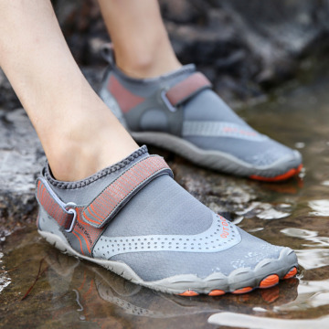 Summer Grey Sneakers Men Swimming Shoes Wading Sandals Aqua Upstream Shoes Breathable Barefoot Women Beach Shoe Slippers Outdoor