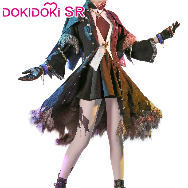 DokiDoki-SR Game Arknights Rhodes Island Lapland Cosplay Costume Women Game Arknights Cosplay Costume Halloween Lappland