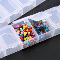 7 slots rectangle Jewelry Container Compartment Plastic Storage Box Case jewelry box for Beads earrings packaging & display1PCS