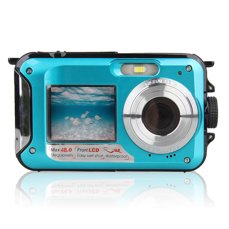 48MP Underwater Waterproof Digital Camera Dual Screen Video Camcorder Point and Shoots Digital Camera New Arrival