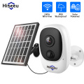 Hiseeu 1080P Wireless Rechargeable Battery IP Camera with Solar Outdoor Weatherproof Home Security Camera Wifi Baby Monitor PIR