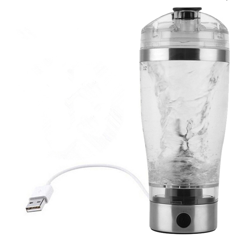 Portable Vortex Electric Protein Shaker Mixer Bottle Detachable Cup
