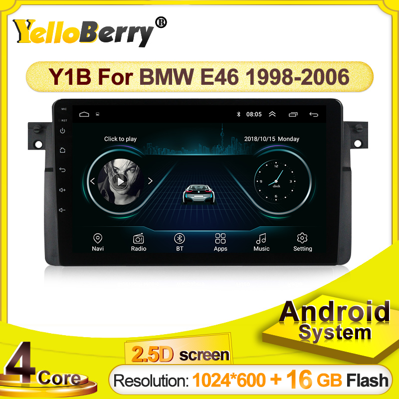 Android Car GPS Navigation radio For BMW E46 1998-2006 Multimedia 2.5D touch screen SWC Bluetooth