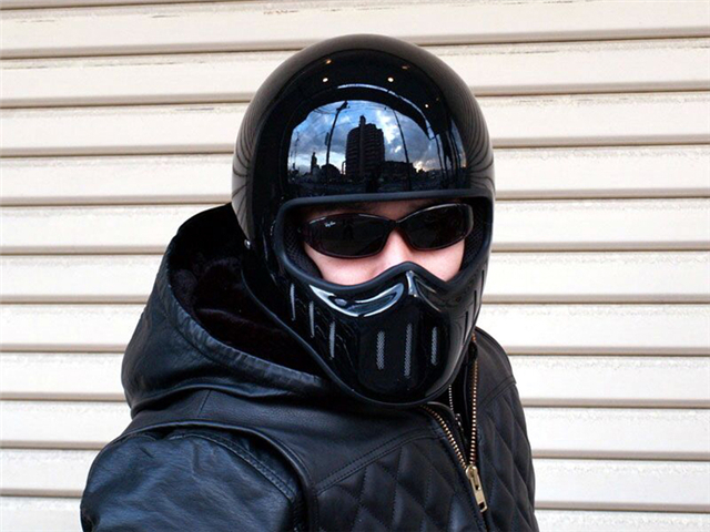 Japanese tt&co full face motorcycle helmet fibe glass motorbike helmet Ghost Rider vintage racing locomotive moto helmet