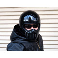 Japanese tt&co full face motorcycle helmet fibe glass motorbike helmet Ghost Rider vintage racing locomotive moto helmet