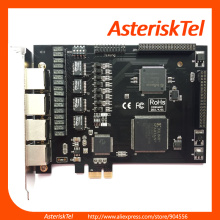 Asterisk card TE420 with 4 E1/T1 ports,ISDN PRI card PCI-E digium E1 t1 for Freepbx Issabel Asterisk PBX IP Telephone Appliance