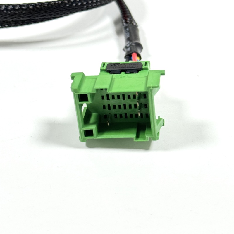 Custom OBD2 16Pin Female to 4Pin Green Connector Cable
