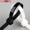 Self-Locking Plastic Nylon Wire Cable Zip Ties 100pcs Black or white Cable Ties Fasten Loop Cable Various specifications