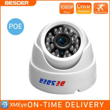 BESDER 2.8MM Wide Angle IP Camera 720P/1080P P2P H.264 Onvif Small CCTV Indoor Dome Surveillance Video Camera RTSP 48V POE XMEye